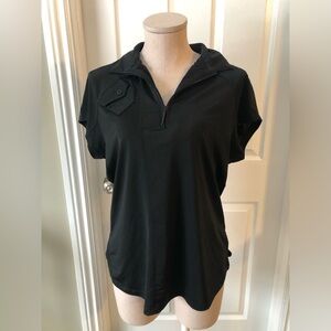 Jamie Sadock Women's Black Golf Shirt